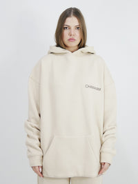 Chamakam Organic Oversized Premium Hoodie Cream - Soulsideshop