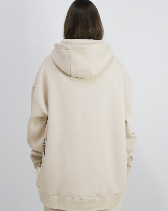 Chamakam Organic Oversized Premium Hoodie Cream