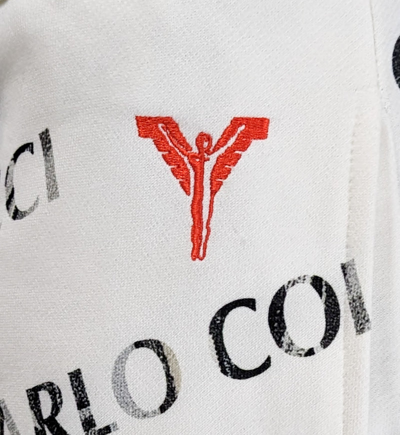 Carlo Colucci All Over Logo Sweatpants White