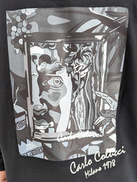 Carlo Colucci Galley Art Story Oversized Sweatshirt Black