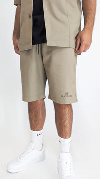 Massari Mandela Suit Shorts Beige