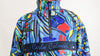 Carlo Colucci Galley Art Story Oversized Half Zip Jacket Navy