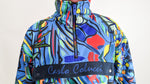 Carlo Colucci Galley Art Story Oversized Half Zip Jacket Navy