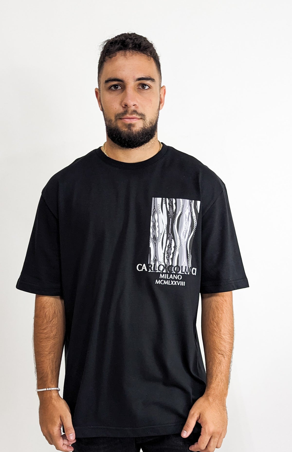 Carlo Colucci T-Shirt Milano Light Black