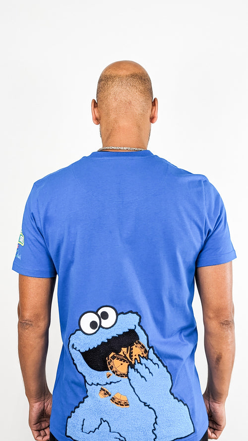 Carlo Colucci Sesame Street Krümelmonster T-Shirt Blue