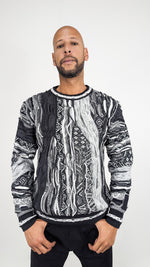 Carlo Colucci Knit Story Sweatshirt Black/White