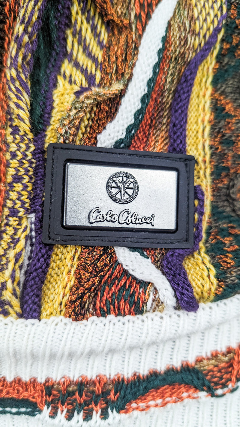 Carlo Colucci Knit Story Sweatshirt Brown
