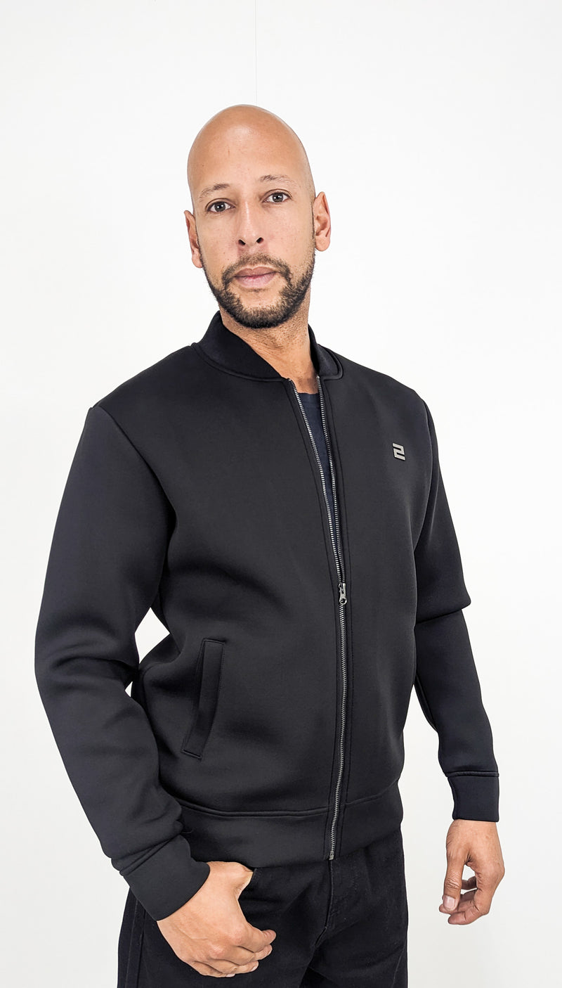 Lifted JIHO Nylon College Jacke Black