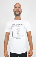 Carlo Colucci Art Gallery Design T-Shirt White