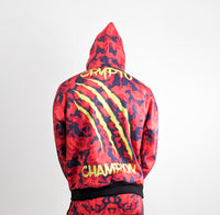SoulSide Special Edition Crypto Champion Hoodie Red - Soulsideshop