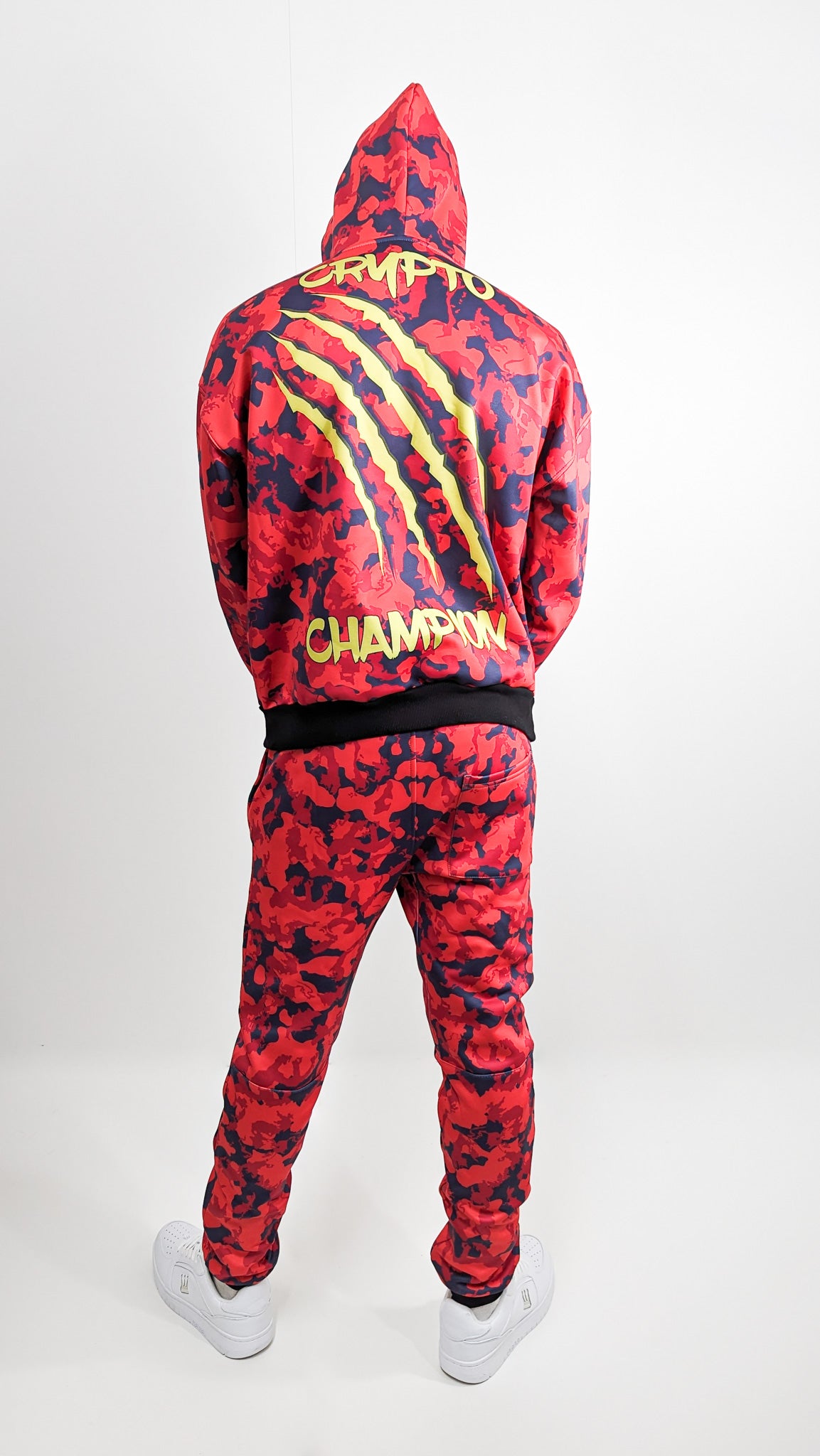 SoulSide Special Edition Crypto Champion Sweatpants Red - Soulsideshop