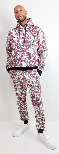 SoulSide Special Edition Dots Sweatpants Beige/Grey/Pink