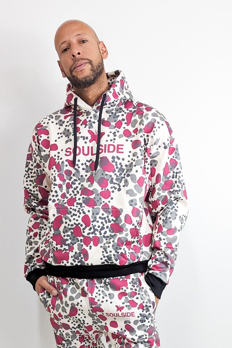 SoulSide Special Edition Dots Hoodie Beige/Grey/Pink
