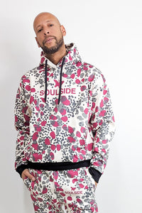 SoulSide Special Edition Dots Hoodie Beige/Grey/Pink