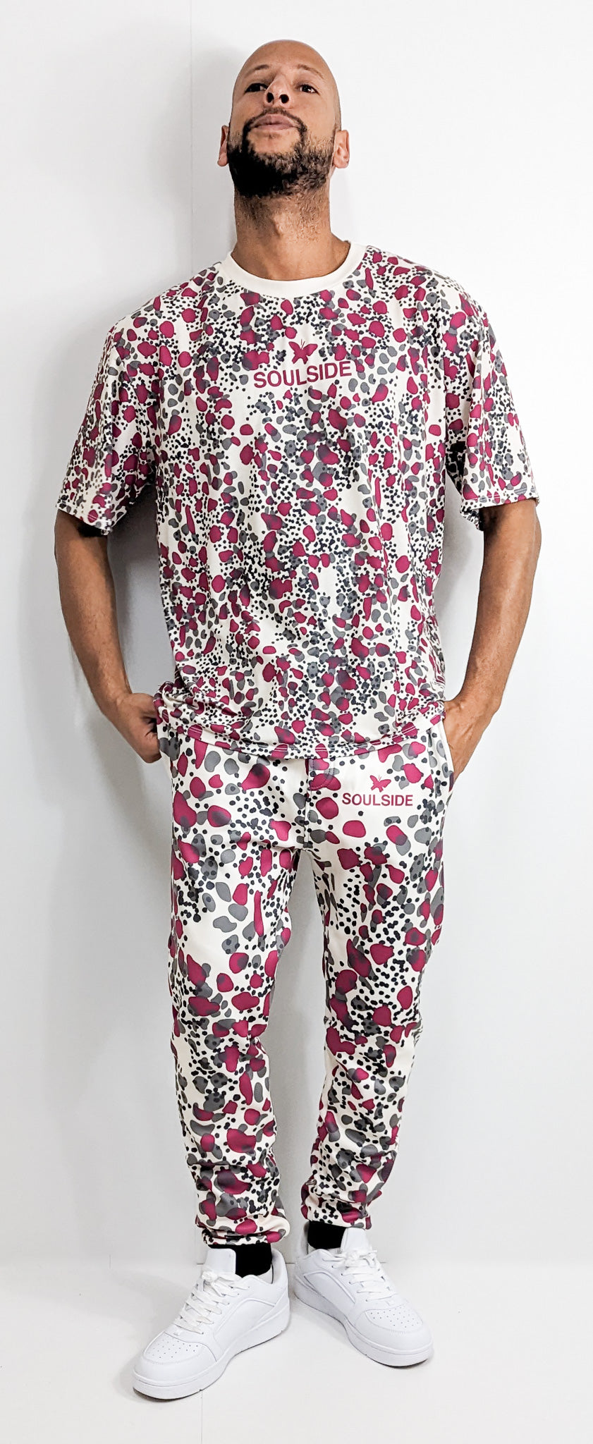 SoulSide Special Edition Dots T-Shirt Beige/Grey/Pink