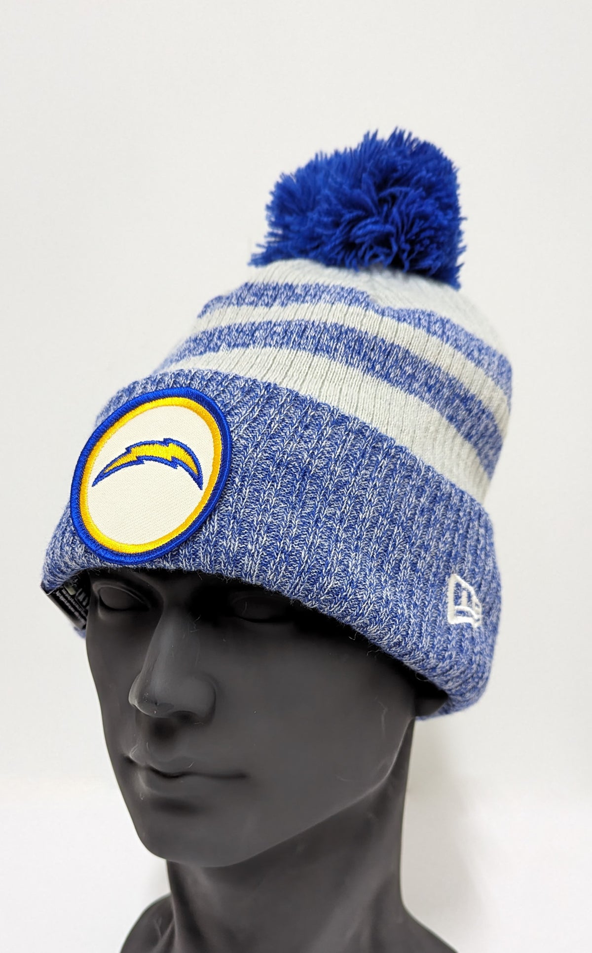 New Era NFL Los Angeles Chargers Pom Knit Beanie Blue
