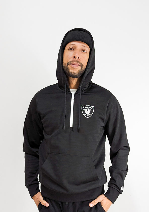 NEW ERA NFL Tonal Logo Zip Hoody Lasrai Black