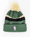 New Era NBA Celtics Beanie Bom Green Creme Black