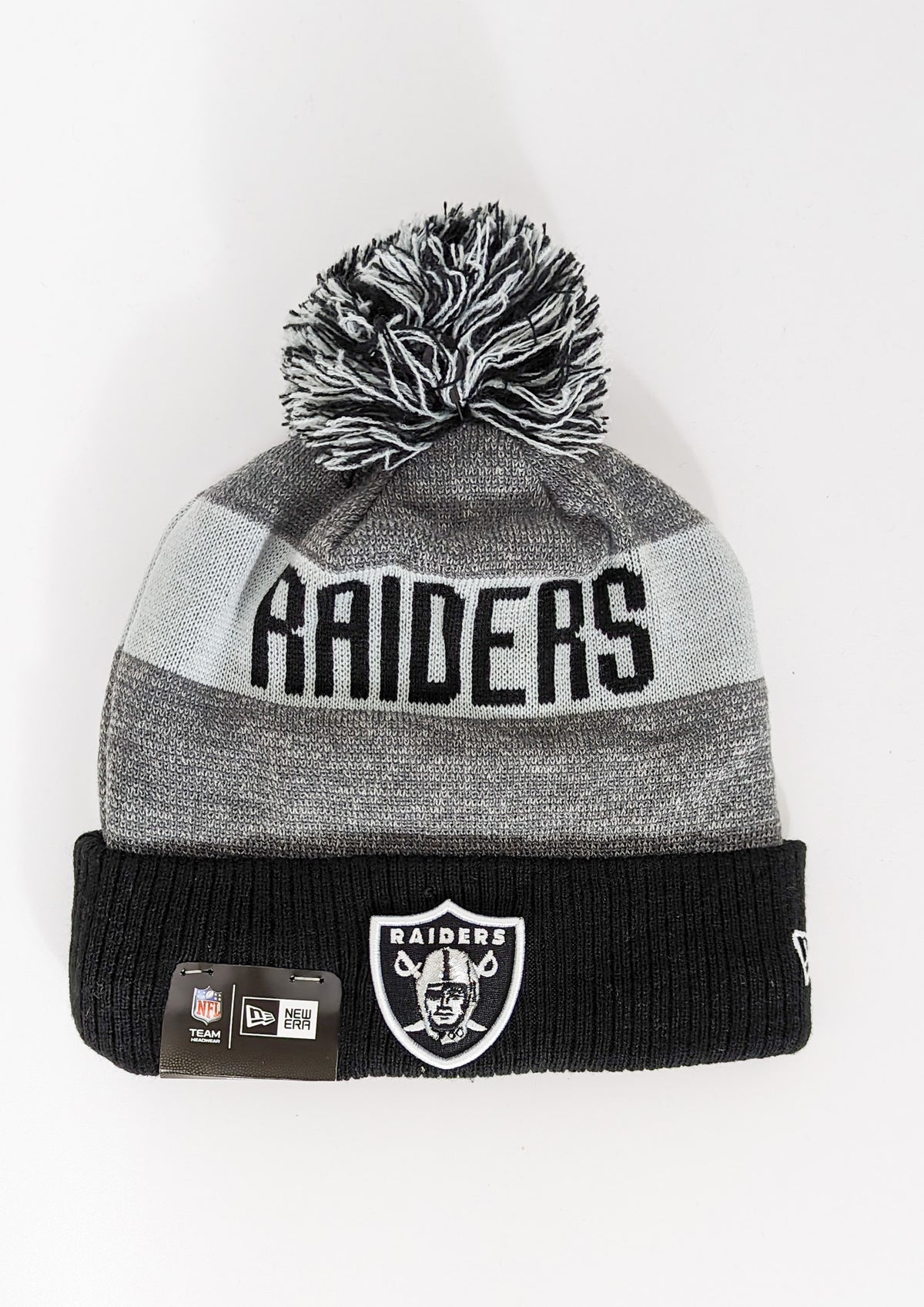 New Era BLF Raiders  Knit Beanie Grey