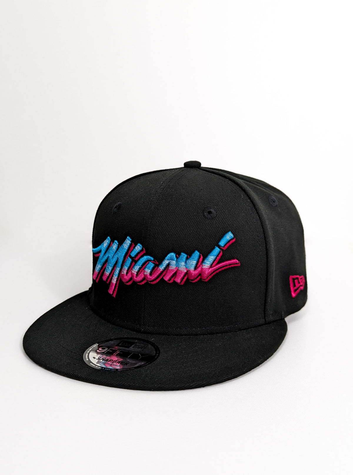 New Era Miami 9FIFTY Stretch Snap Cap Black