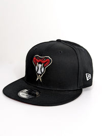 New Era Diamond Backs 9FIFTY Stretch Snap Cap Black