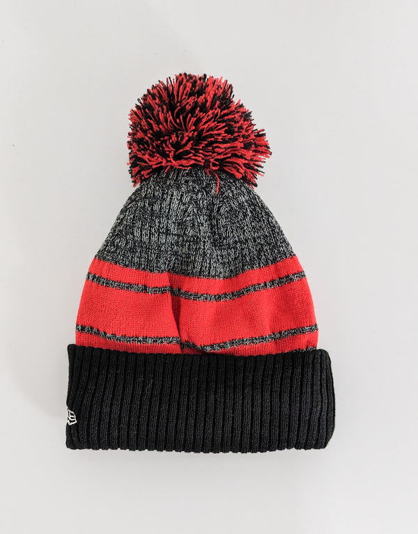 New Era NBa Chicago Bulls Pom Knit Beanie Black/ Red