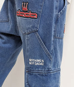 DADA Supreme Worker Slim Cargo Jeans Light Blue