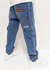 DADA Supreme Worker Slim Cargo Jeans Light Blue