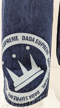 Dada Supreme Double Crown Coin Loose Fit Jeans Intense Blue Wash - Soulsideshop