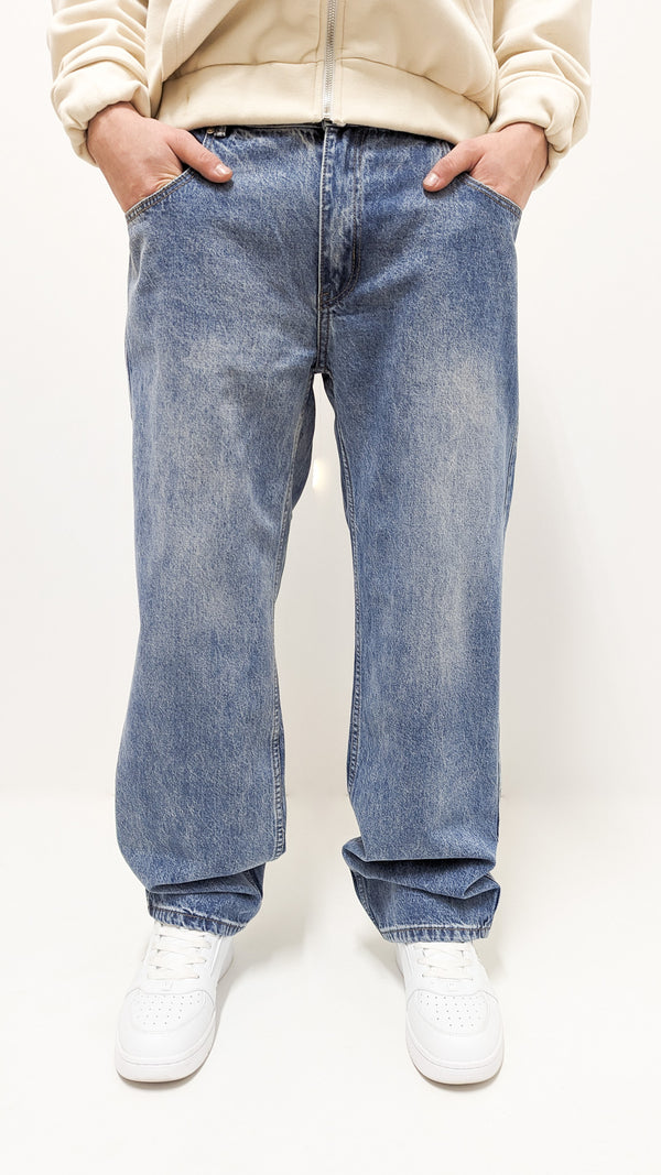 Dada Supreme Coin Crown Loose Fit Jeans Blue Wash