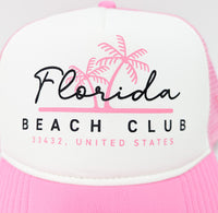 New Era Florida Beach Club Trucker Cap Pink