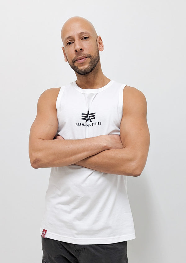 Alpha Industries Basic Tank Top White - Soulsideshop