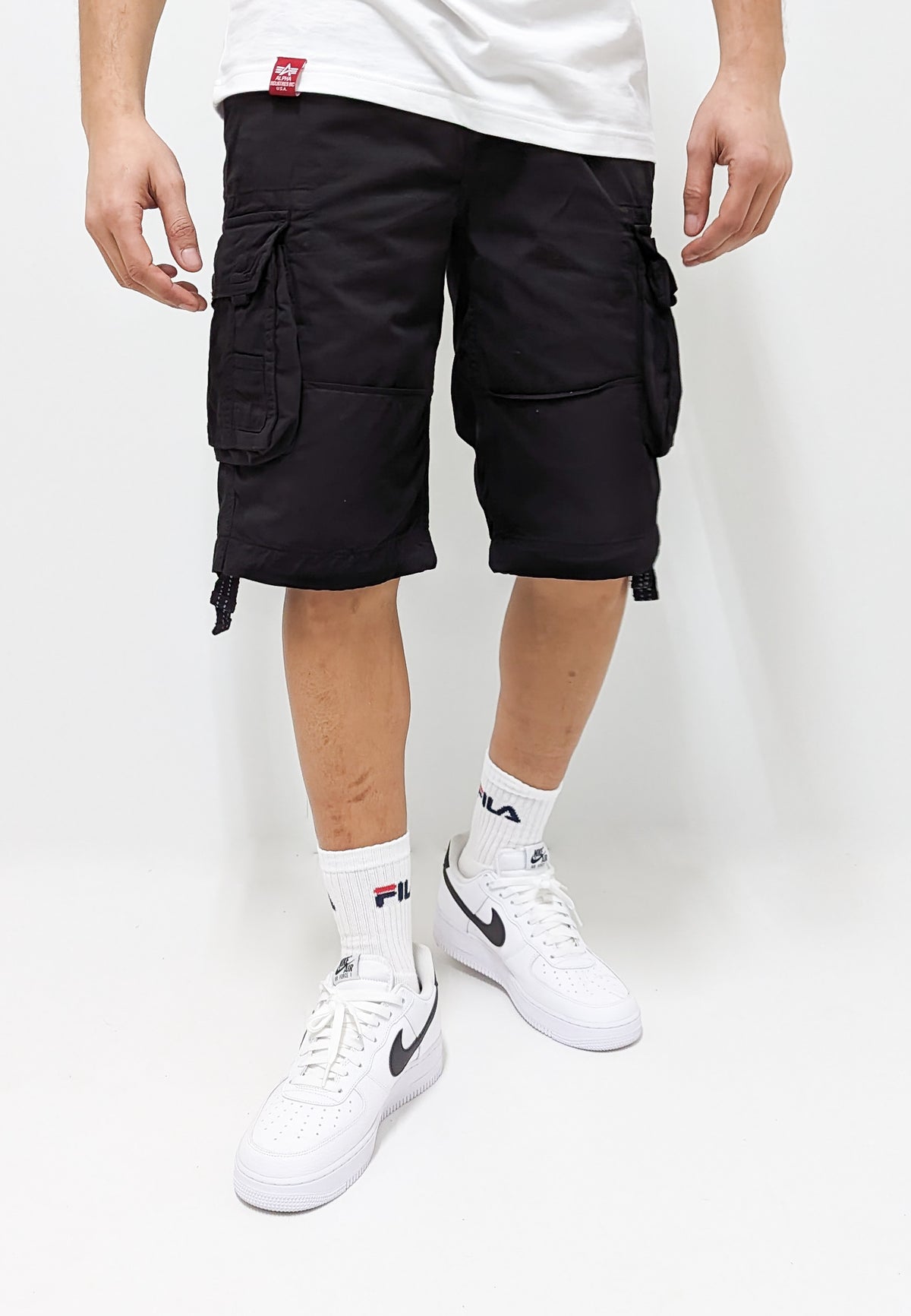 Alpha Industries Jet Shorts Black - Soulsideshop