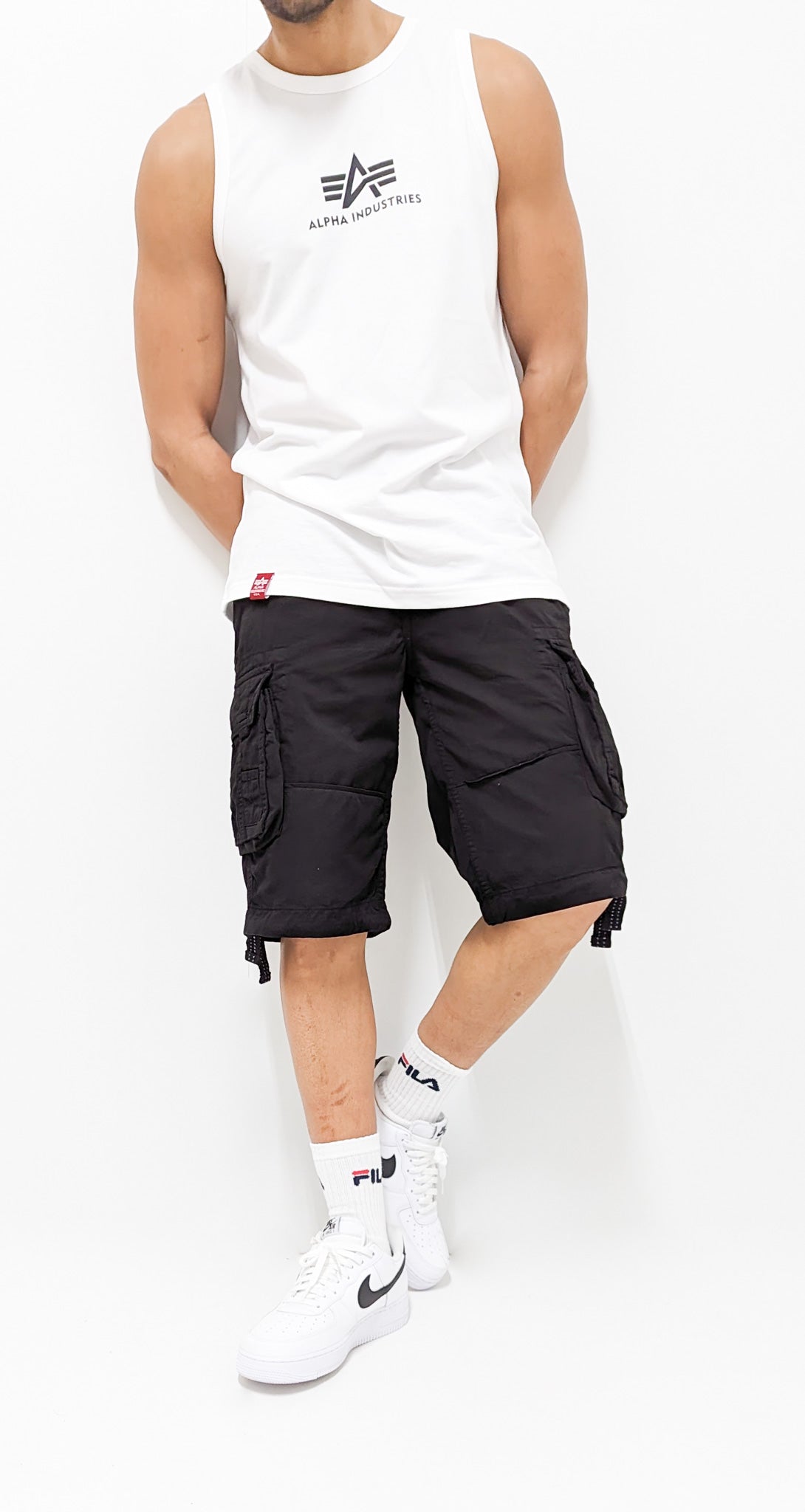 Alpha Industries Jet Shorts Black - Soulsideshop