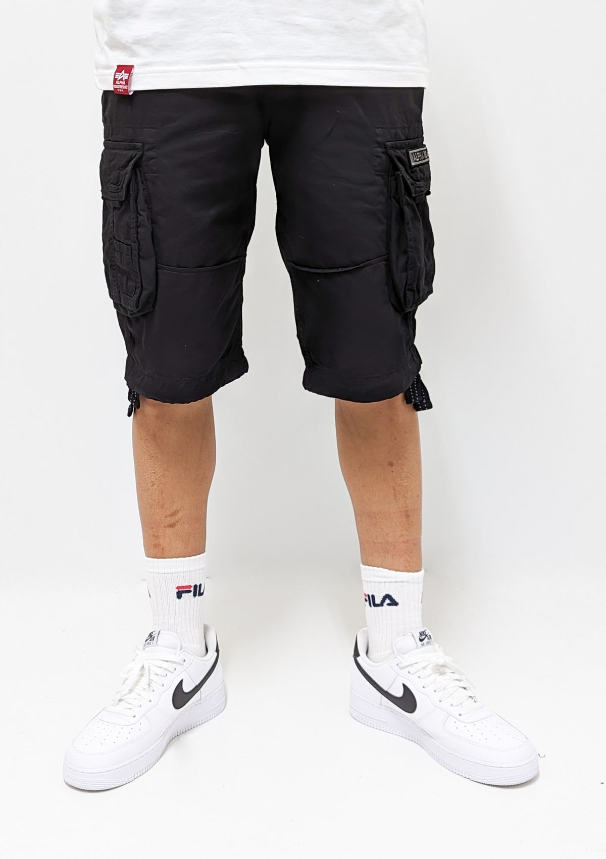 Alpha Industries Jet Shorts Black - Soulsideshop