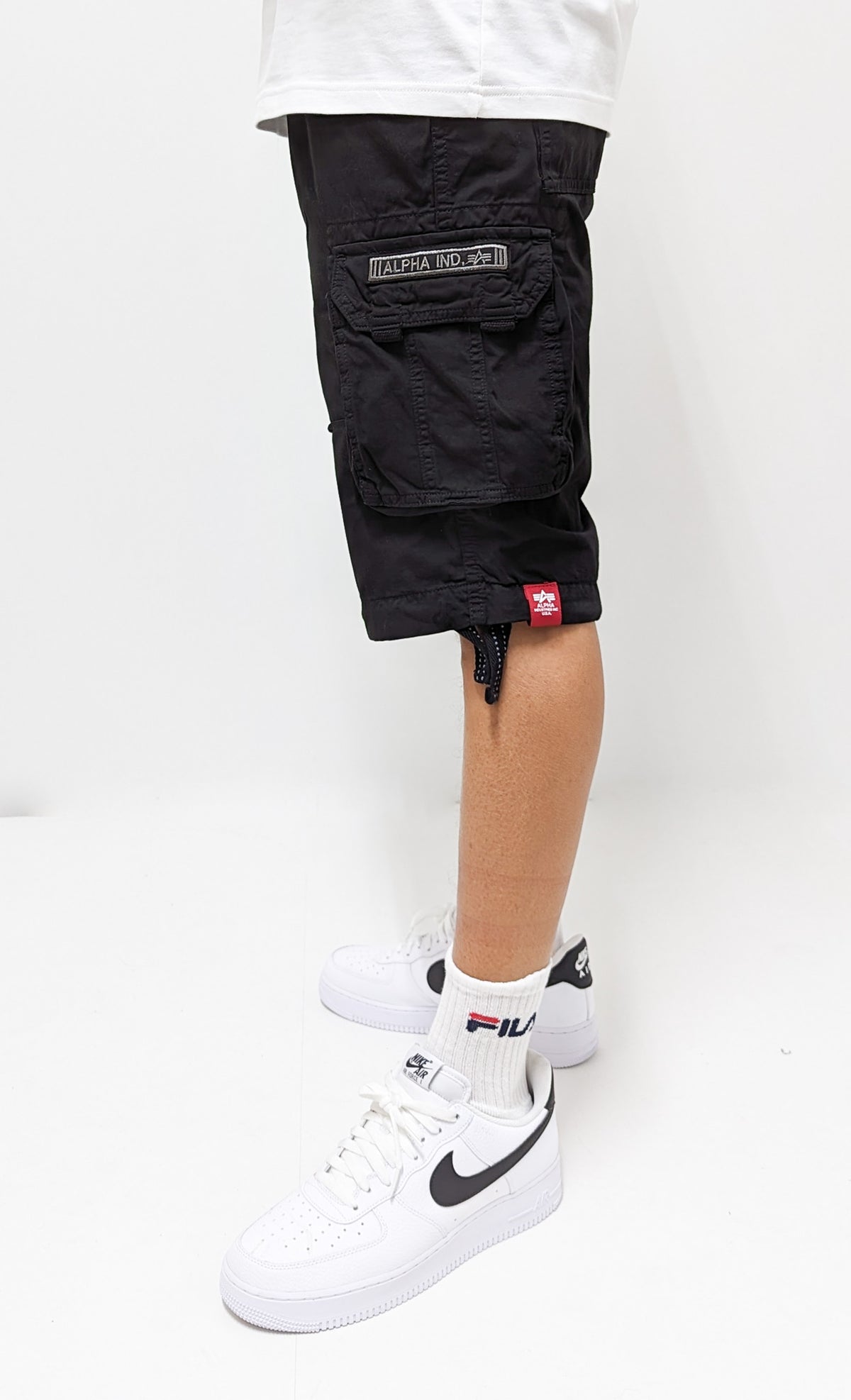 Alpha Industries Jet Shorts Black - Soulsideshop