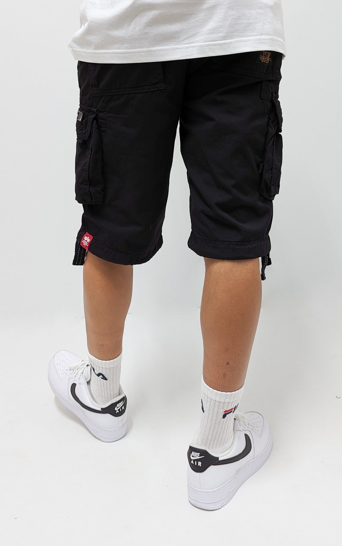 Alpha Industries Jet Shorts Black - Soulsideshop