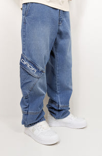 Dada Supreme Daydream Cargo Jeans 2.0 Light Blue - Soulsideshop