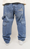 DADA Supreme Worker Cargo Baggy 2.0 Jeans Blue - Soulsideshop