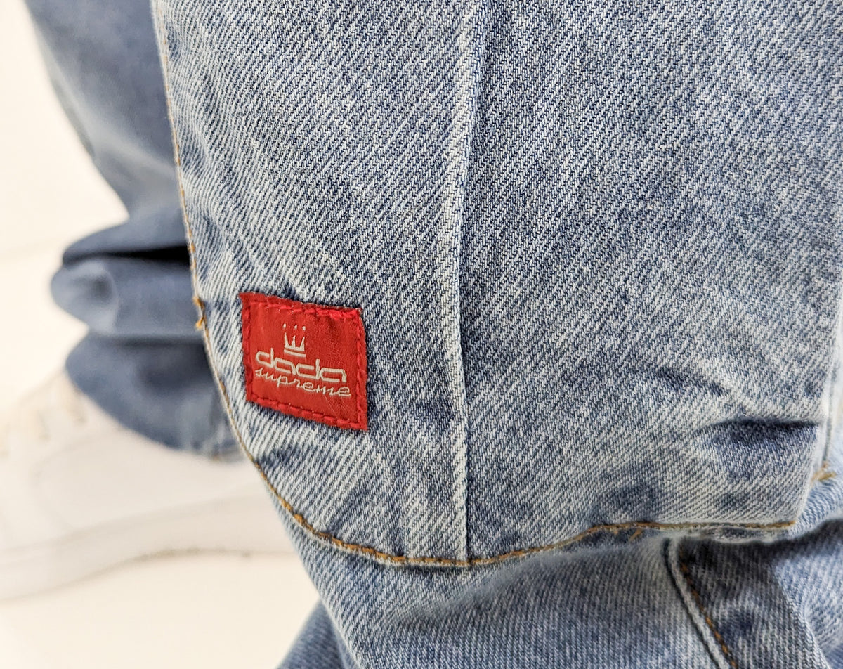 DADA Supreme Worker Cargo Baggy 2.0 Jeans Blue - Soulsideshop