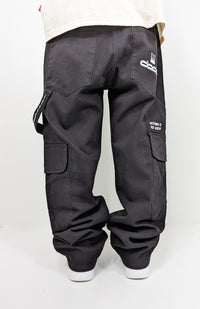 DADA Supreme Worker Cargo Baggy 2.0 Jeans Black - Soulsideshop