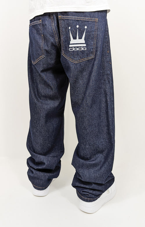 DADA Supreme Minimalist Loose Fit Jeans Raw Blue - Soulsideshop