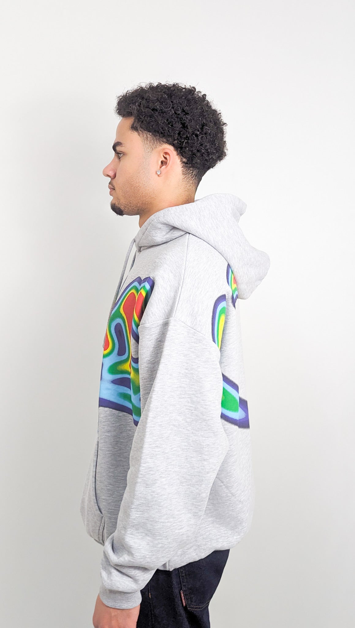 K1X Wrap Around Tag Hoodie Grey - Soulsideshop