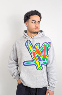 K1X Wrap Around Tag Hoodie Grey - Soulsideshop