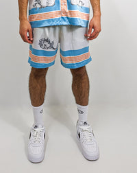 Carlo Colucci Gothik Optik Shorts Blue - Soulsideshop