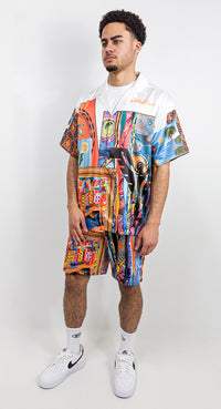 Carlo Colucci Oversize Modern Art Shirt MultiColor - Soulsideshop