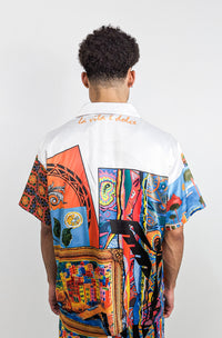 Carlo Colucci Oversize Modern Art Shirt MultiColor - Soulsideshop