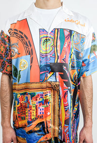 Carlo Colucci Oversize Modern Art Shirt MultiColor - Soulsideshop