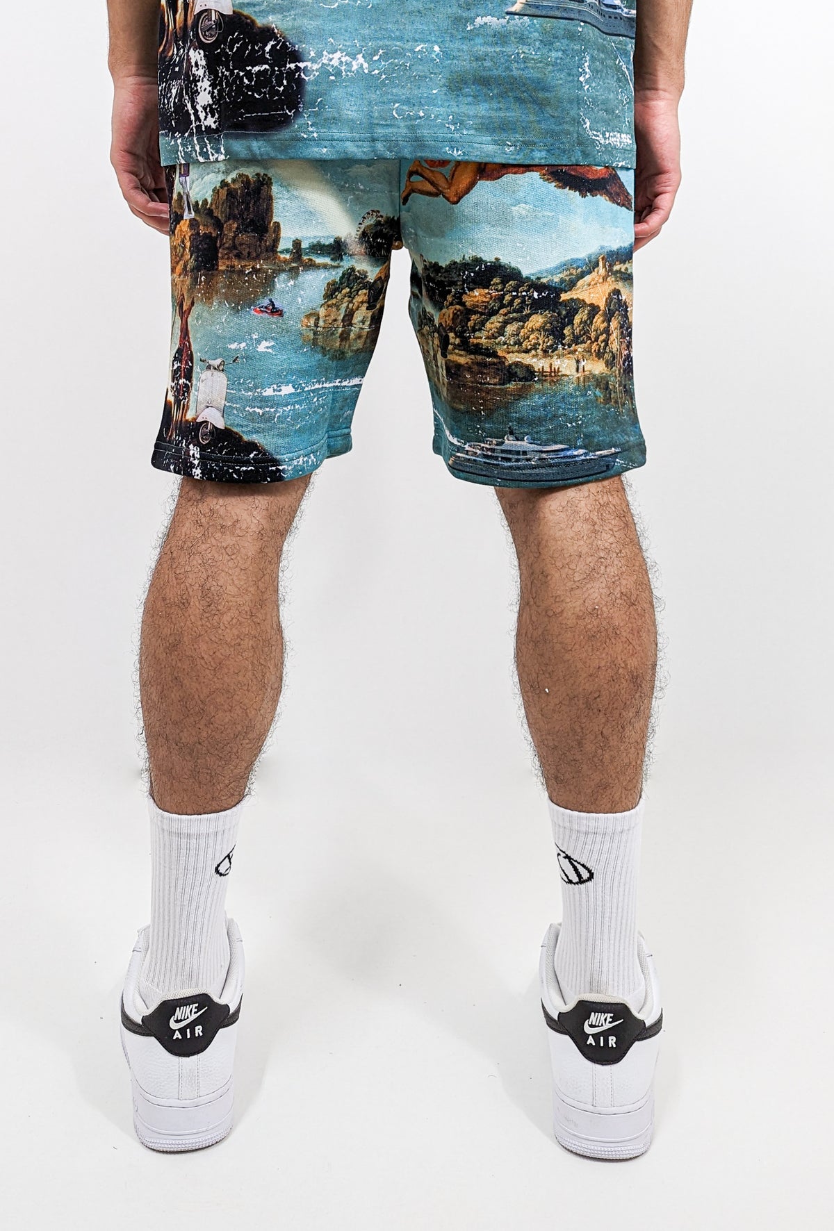 Carlo Colucci Sweatshorts -Vermächtnis des Ikarus- Blue - Soulsideshop