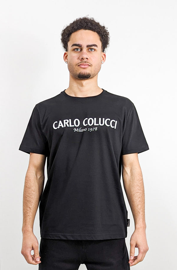Carlo Colucci T-Shirt Black - Soulsideshop